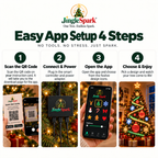 Hovela JingleSpark™ Smart RGBIC Christmas Tree Lights