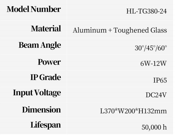 Curved Wall Washer HL-TG380-24